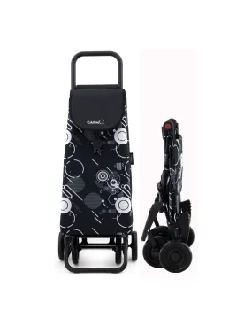 Poussette de Marché Pliante 4 roues 55L Galaxy Blanco - 130198