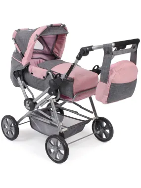 Poussette Road Star pour poupées - Coloris 15, anthracite -rose - N/A