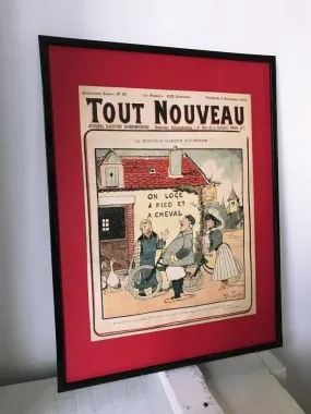 Tableau vintage humour - couverture TOUT NOUVEAU